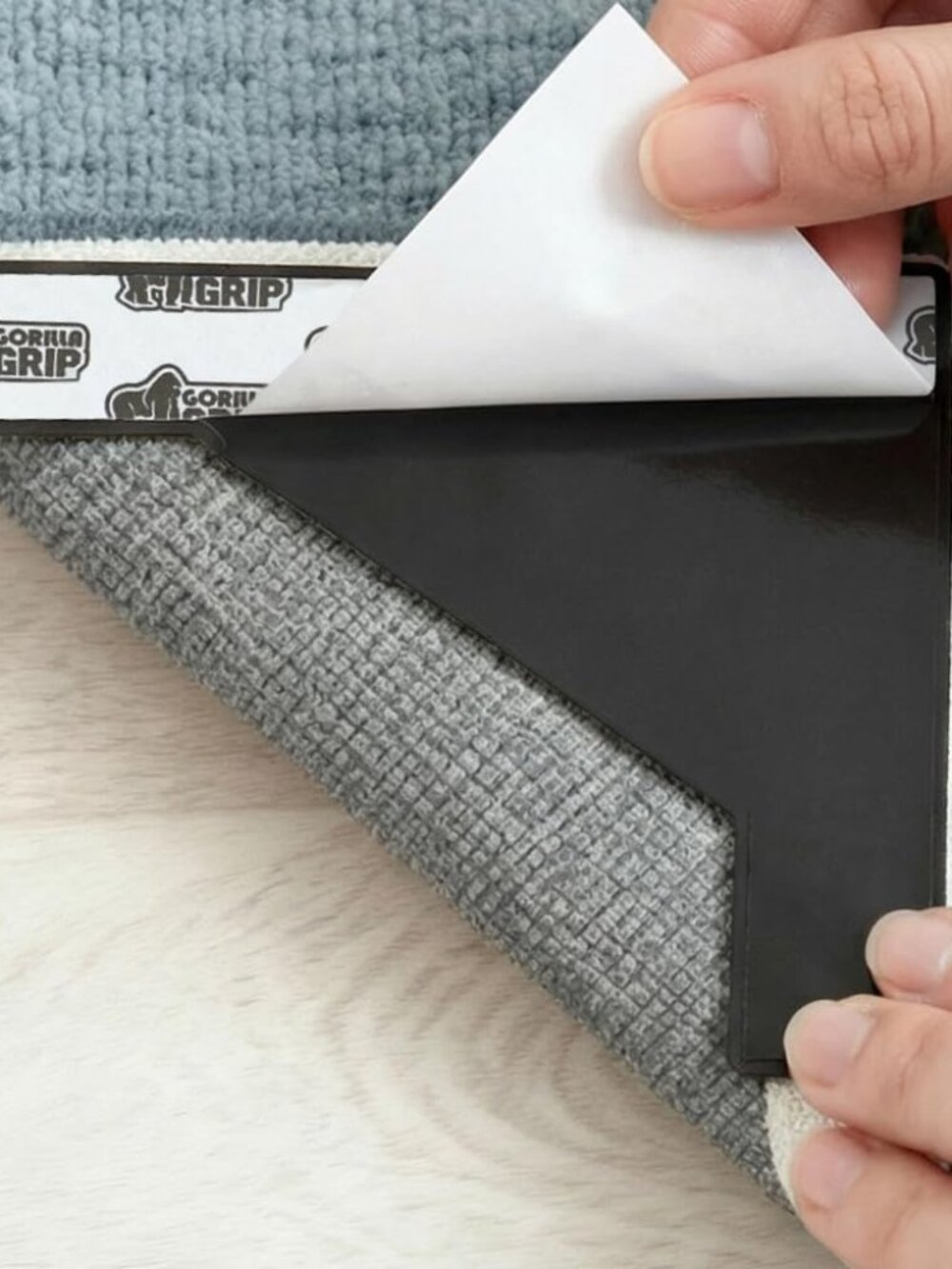 Extra Wide Rug Grippers for Hardwood Floor, 4 Pack